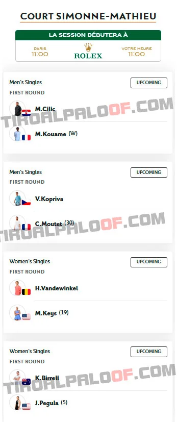 roland garros simonne mathieu martes26 mayo 2026 tiroalpalo