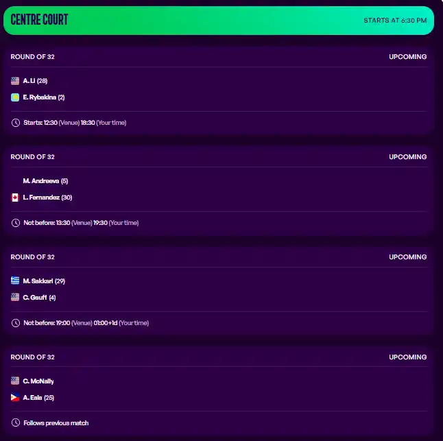 wta toronto central viernes7 agosto 2026 tiroalpalo